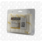 PHOENIX 100MM 10PK GOLD STRIPE MINI FABRIC COVERS