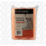 PHOENIX 230MM POLYESTER ROLLER COVER PACK 3