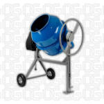Baumr-AG 70L Portable Electric Concrete Cement Mixer