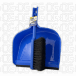 Heavy Duty Jumbo Dustpan and Brush Set 33cm (width) x 40cm (including handle) - Blue