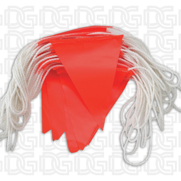 Safety Flags - Bunting, 30M, Orange