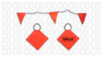 Safety Flags - Bunting, 30M, Orange - Image 2