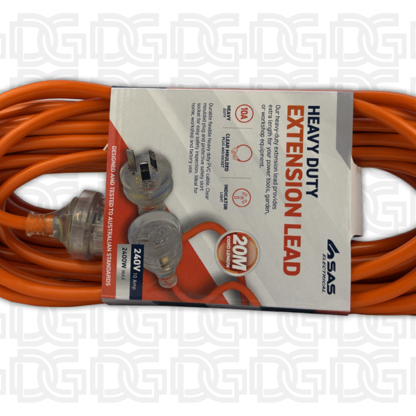 Extension Lead Heavy Duty 10 Amp Orange 20m