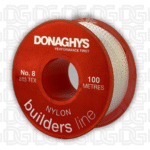 Donaghy s Bricklayers Line - White No.8 x 100M (Box of 10 pcs) - 9021